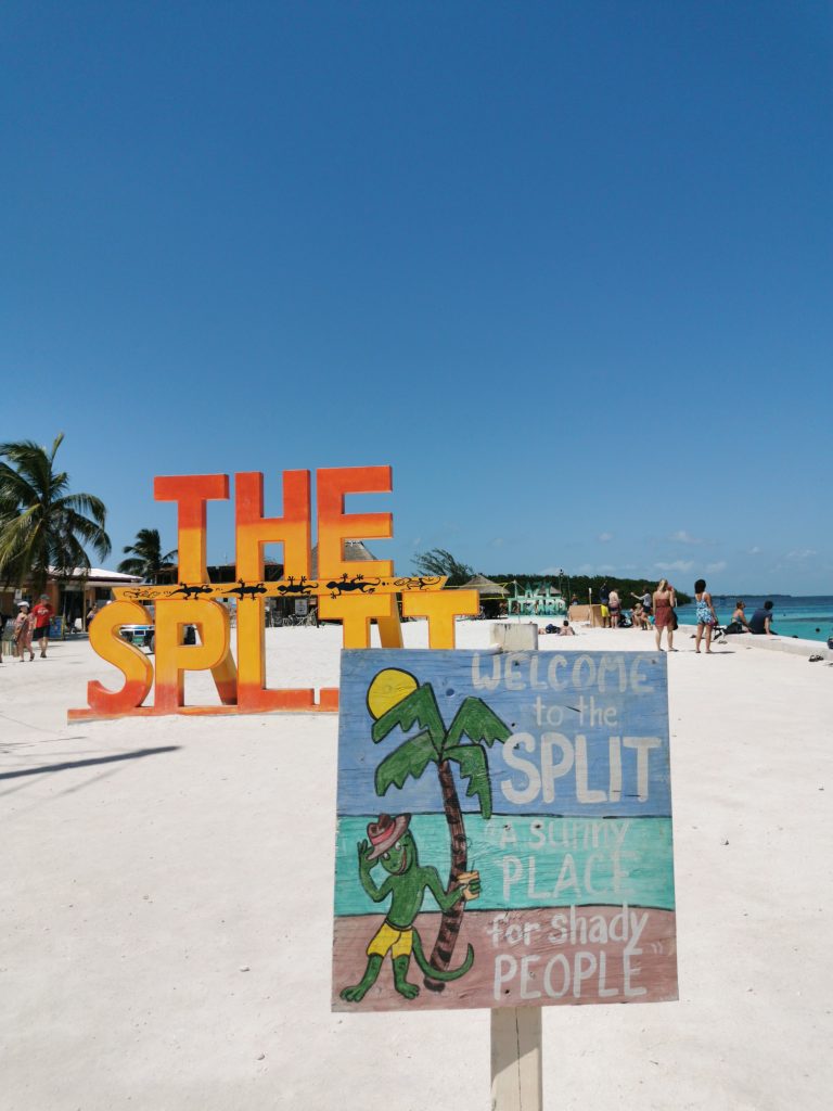 the split choses à faire à Caye Caulker