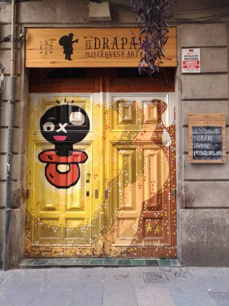 Xupet negre street art barcelone