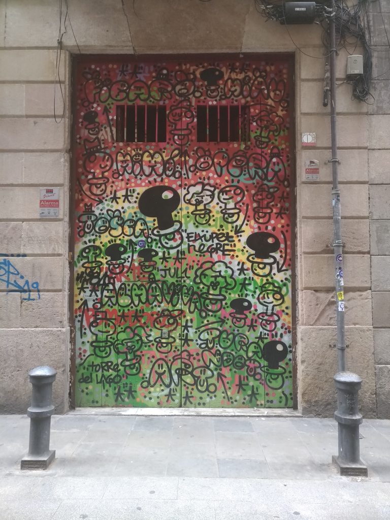 Xupet negre street art barcelone